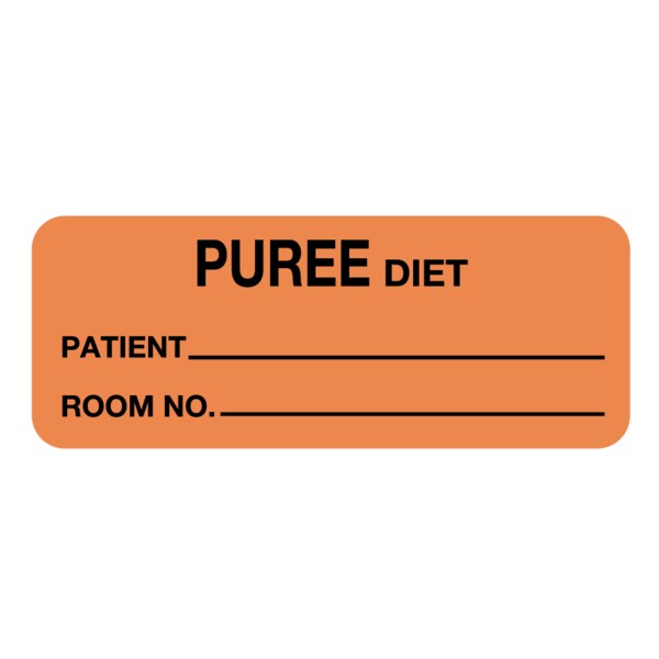 Nevs Puree Diet Label 7/8 x 1-5/8" D-3122 - main